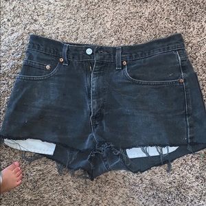 Levi black shorts.